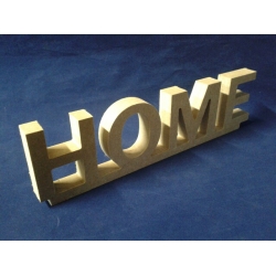 HOME , napis   MDF #16mm ,     24x6,5cm